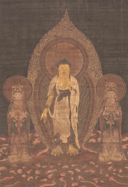 仏教アート BT-002 仏画 弥勒菩薩 立像 文治5年(1189) 快慶 ボストン美術館